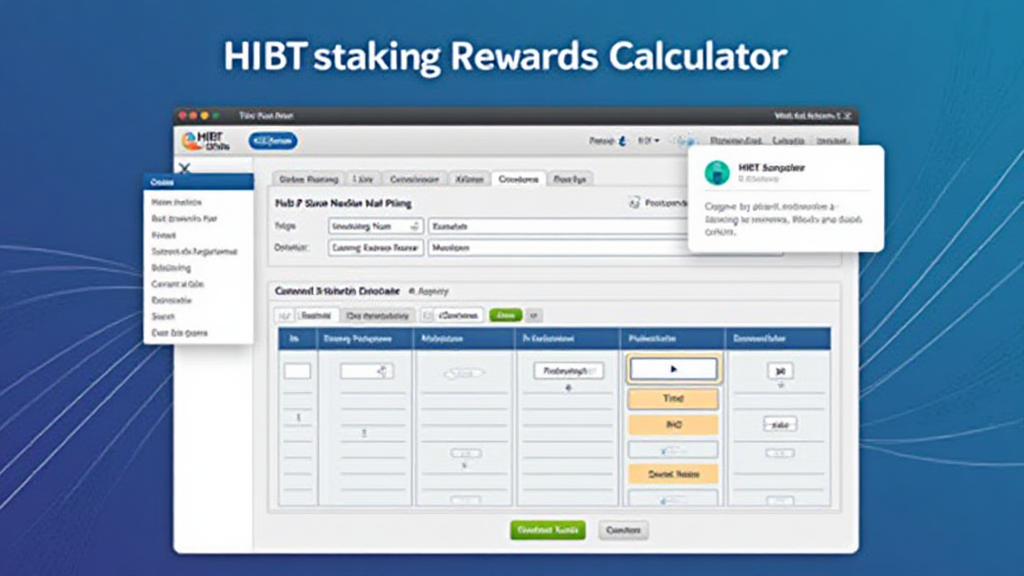 HIBT's staking rewards calculator