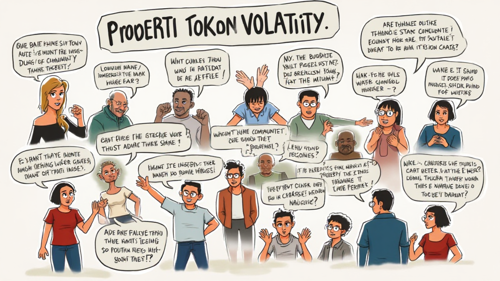 community reaction to property token volatility on hib t