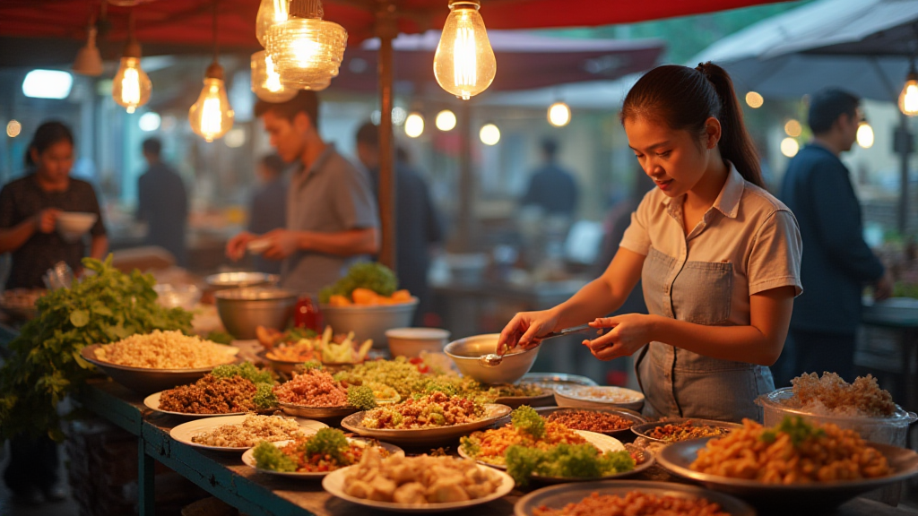 Blockchain street food Vietnam